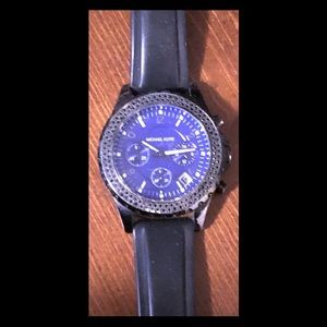 Michael Kors Black & Purple Watch